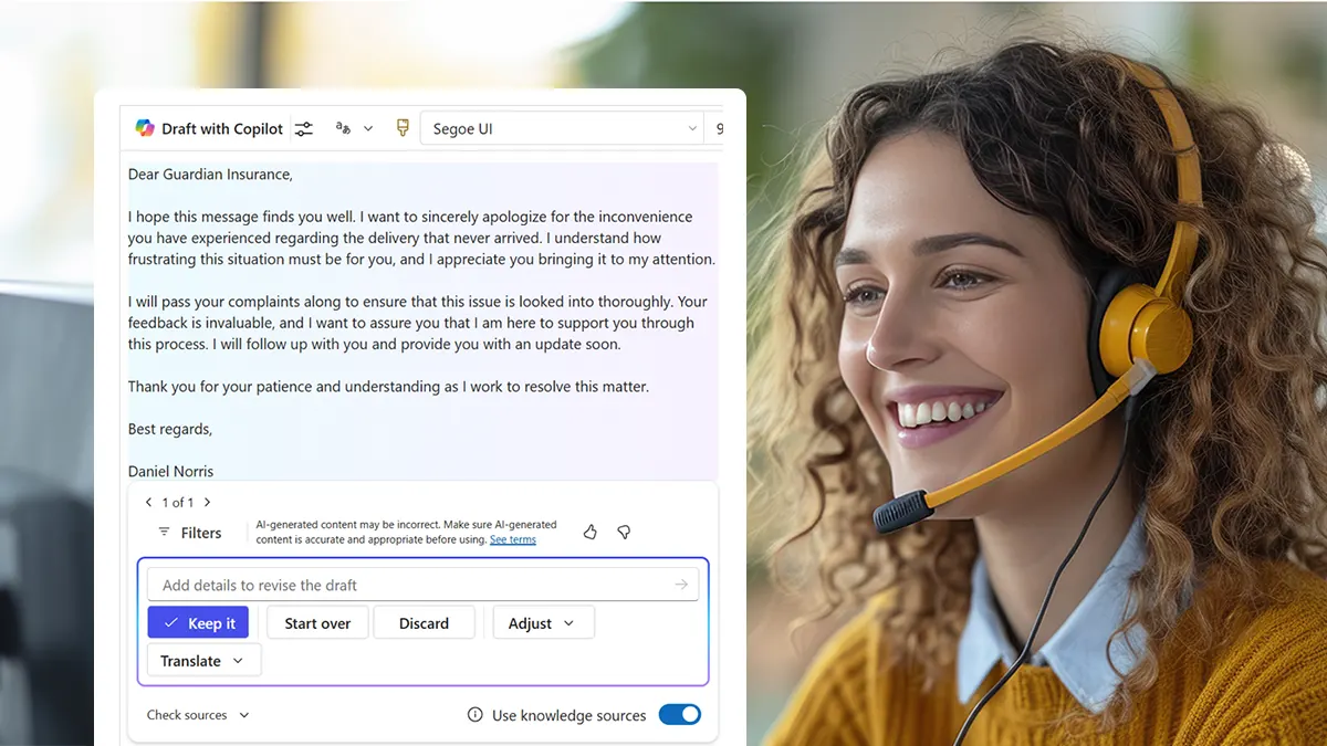 Faster, Smarter, and Clearer: How Copilot Content Assist Improves Customer Service Emails